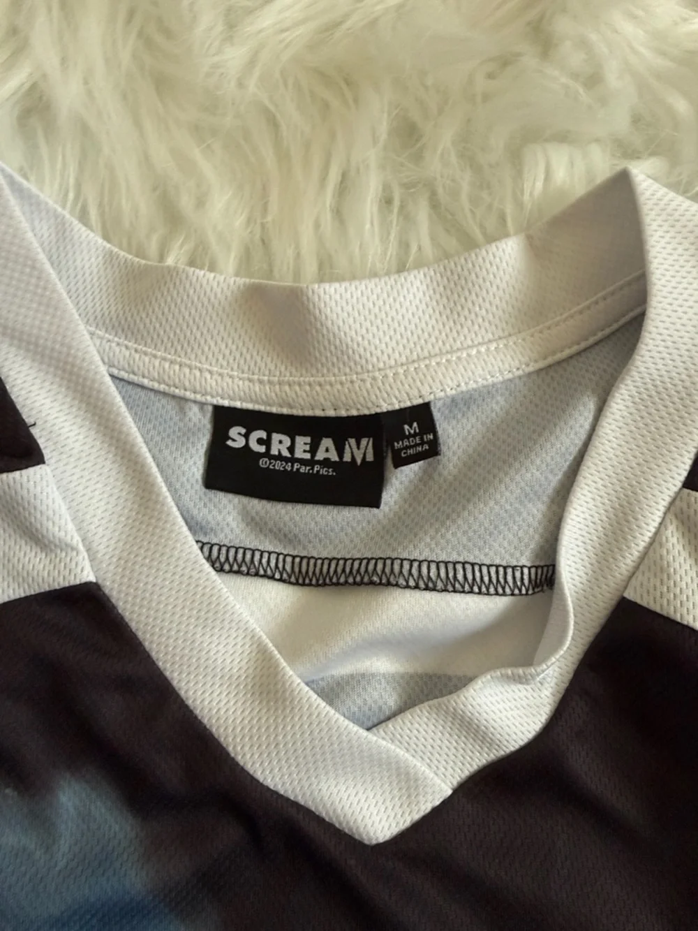 Scream Black Graphic Hockey Jersey with Red '23' Size Medium - Picture 3 of 7